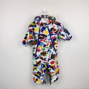 Patagonia Convertible Synchilla Fleece Bunting Animal Print Snow Suit 3 Months